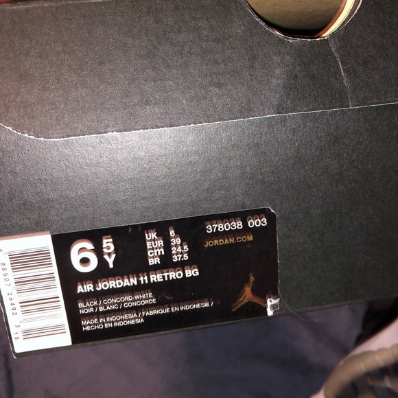 Jordan 11 Space Jam 2016 6.5y - Picture 5 of 5
